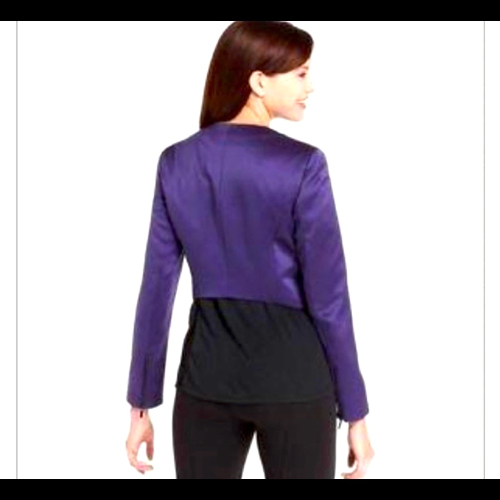 Rachel Roy Cropped Monochrome Blazer